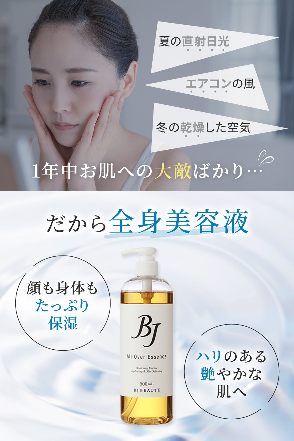 美容液 全身用 「オールオーバーエッセンス500mL」【お得な定期購入】5%OFF
